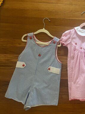 The Proper Peony Blue Gingham Jon Jon
